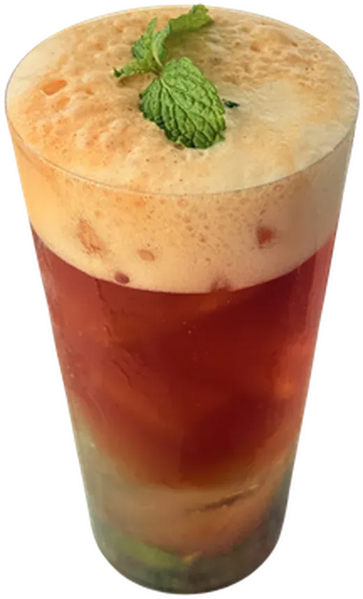 Midday at Sway CNX: espresso, yuzu, lemon, mint, soda