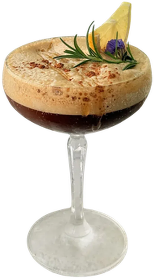 Noir at Sway CNX: espresso, honey-ginger, lime, rosemary, cinnamon